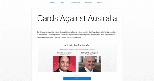 Cards Against Australia - MACathon 2022